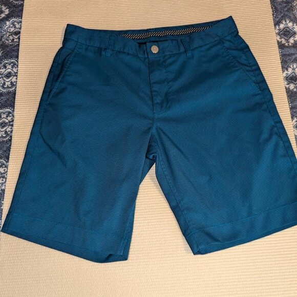 BONOBOS golf mens shorts blue size 32 10" inseam stretch performance - Picture 1 of 4